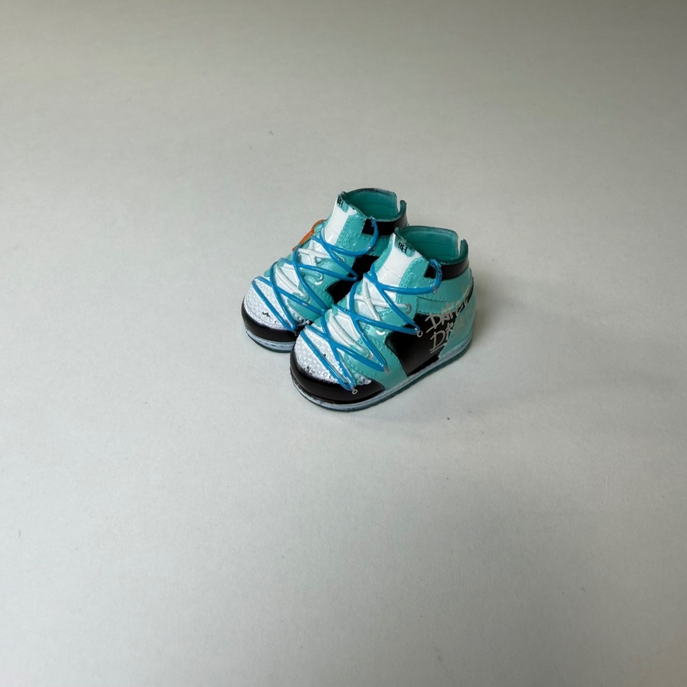 Rainbow High River Kendall Series 2 Teal High Top Doll Sneakers Shoes RH Logo